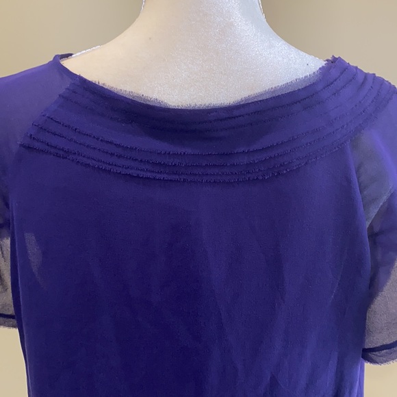 Talbots Short  Sleeve Shell Silk size 14 Petite - Picture 9 of 14